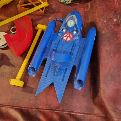 Large lot of G.I. GI Joe Accessories Adventure Team Vechile Boat Helicopter Parts