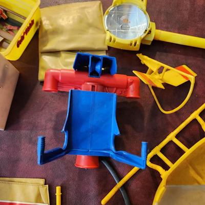 Large lot of G.I. GI Joe Accessories Adventure Team Vechile Boat Helicopter Parts