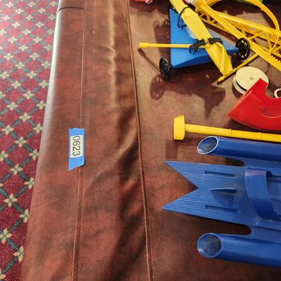 Large lot of G.I. GI Joe Accessories Adventure Team Vechile Boat Helicopter Parts