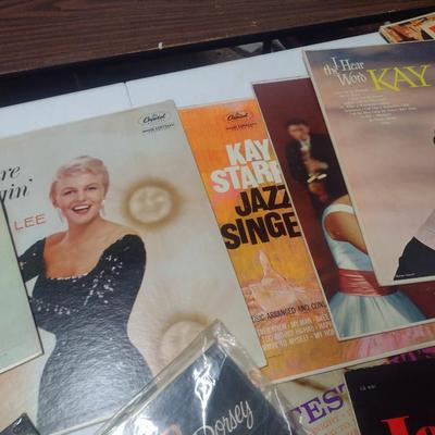 Large Collection of Vintage Vinyl Albums Peggy Lee, Kay Starr, Lena Horne and More