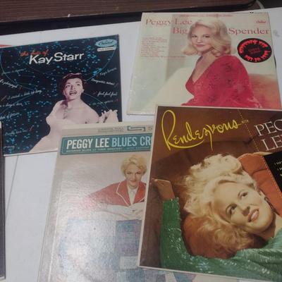Large Collection of Vintage Vinyl Albums Peggy Lee, Kay Starr, Lena Horne and More