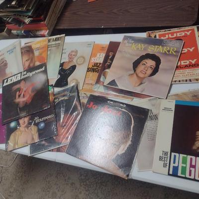 Large Collection of Vintage Vinyl Albums Peggy Lee, Kay Starr, Lena Horne and More