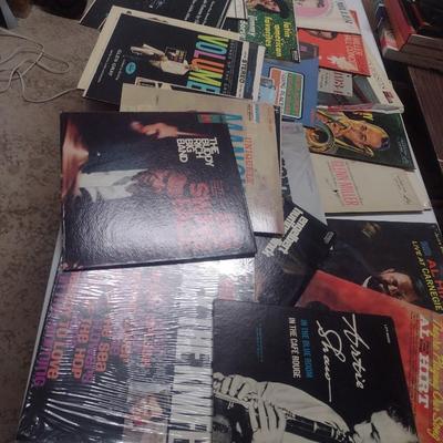 Large Collection of Vintage Vinyl Albums Harry Belafonte, Tony Bennett, Al Jolson, Nat King Cole and More
