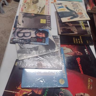 Large Collection of Vintage Vinyl Albums Harry Belafonte, Tony Bennett, Al Jolson, Nat King Cole and More