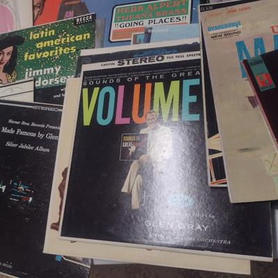 Huge Collection of Vintage Vinyl Albums Big Band, Latin, Jazz, and More Over 50 Albums
