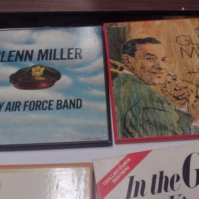 Vinyl Album Library Sets of Big Band Including Glenn Miller