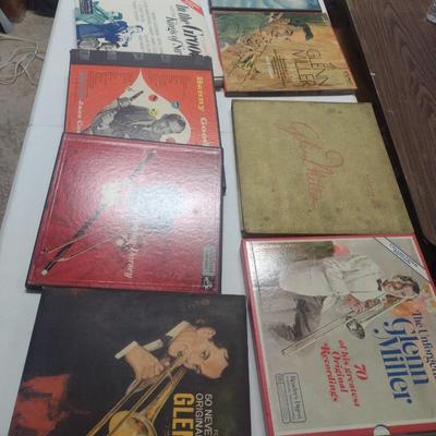 Vinyl Album Library Sets of Big Band Including Glenn Miller
