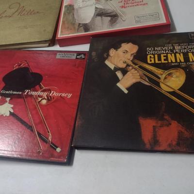 Vinyl Album Library Sets of Big Band Including Glenn Miller