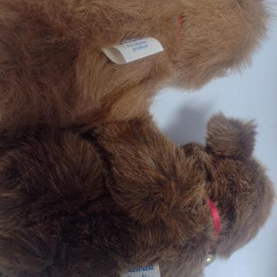 Pair of Stewart Studios Stuffed Bears 'Twinkletoes' and 'Bosco' Choice A