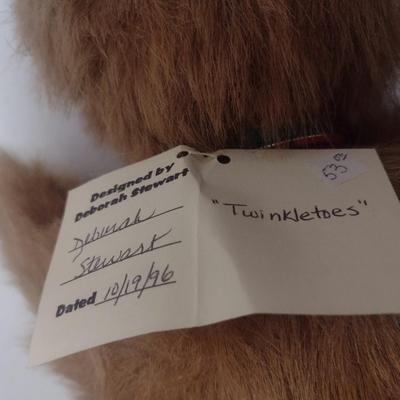 Pair of Stewart Studios Stuffed Bears 'Twinkletoes' and 'Bosco' Choice A