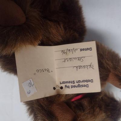 Pair of Stewart Studios Stuffed Bears 'Twinkletoes' and 'Bosco' Choice A