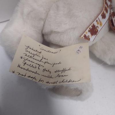 Pair of Shepard's Flock Stuffer Bears 'Sara' and 'Andrew"