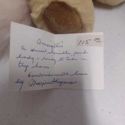 Pair of Shepard's Flock Stuffer Bears 'Amaryllis' and 'Little John'