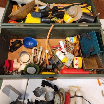 Massive Lot of GI G.I. JOE Dolls Clothing Accessories 2 Talking GI JOE w Boxes
