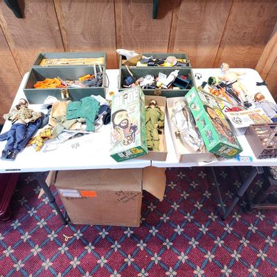 Massive Lot of GI G.I. JOE Dolls Clothing Accessories 2 Talking GI JOE w Boxes