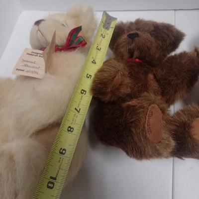 Set of Three Steward Studios Stuffed Bears 'Buttercream', 'Twinkletoes' and 'Bosco'