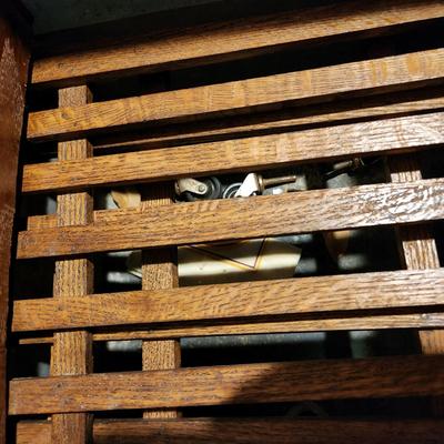 Antique Large Wooden Ice Box 32x22x28H