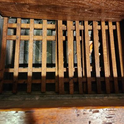 Antique Large Wooden Ice Box 32x22x28H