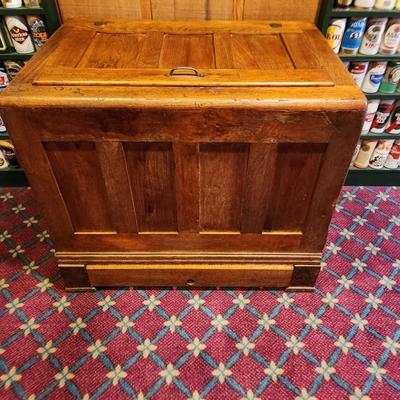 Antique Large Wooden Ice Box 32x22x28H