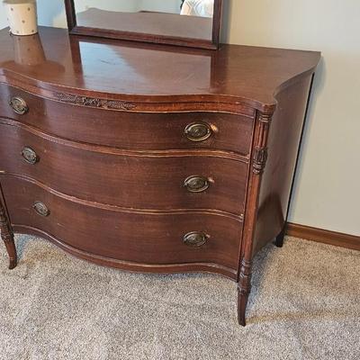 The White Furniture CO. 3 Drawer Dresser w/ Mirror