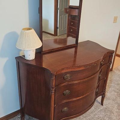 The White Furniture CO. 3 Drawer Dresser w/ Mirror