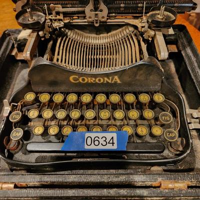 Antique Corona Portable Folding Typewriter
