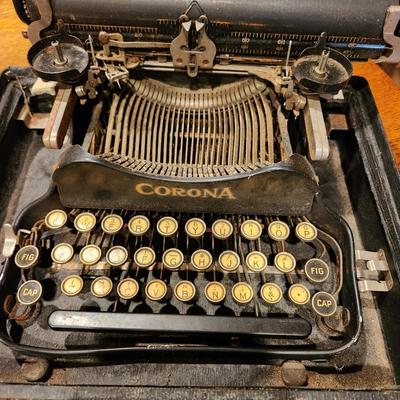 Antique Corona Portable Folding Typewriter