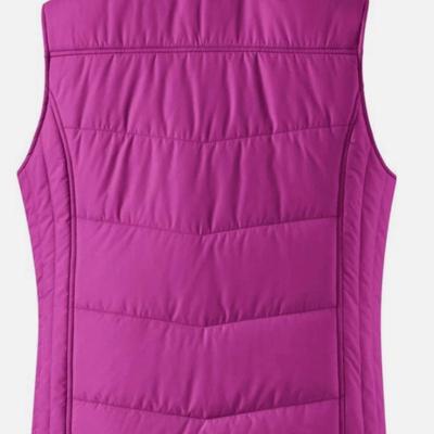 9 Units - S, L, XL - Port Authority Women's Puffy Vest L709 Bright Berry/Bermuda Purple