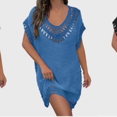 30 Units - Women's Macrame Swim Cover Up Dress One Size Beachwear Vacation Lounge Dress