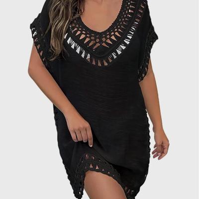 30 Units - Women's Macrame Swim Cover Up Dress One Size Beachwear Vacation Lounge Dress
