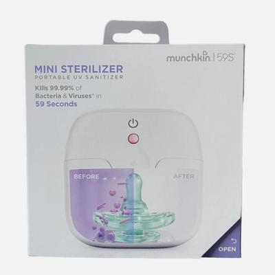 10 Units - New Munchkin 59S Mini Sterilizer Portable UV Sanitizer White