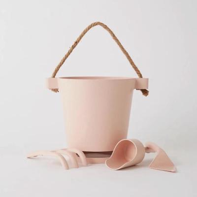 5 Units - Willow + Sim Pink Sand Bamboo Kids Beach or Garden Bath Toy Set