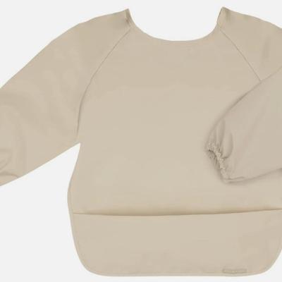 10 Units - Willow + Sim Long Sleeve Washable Baby Bob w/Food Catcher in Antique White