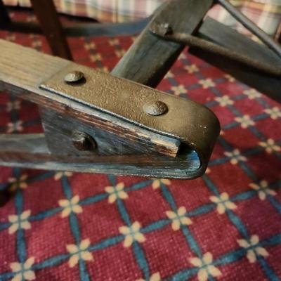 Antique Snow Sled Converted to Coffee Table 64"x18"x17"h