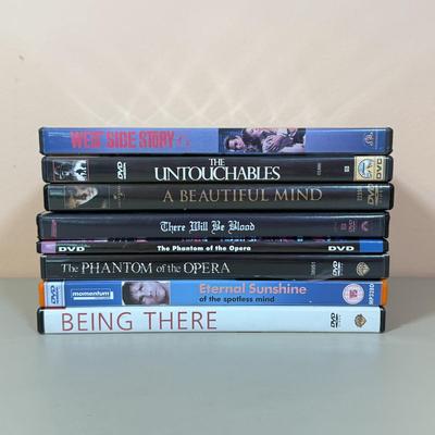 LOT 154D: DVD Collection: Eternal Sunshine of the Spotless Mind, Being There, Untouchables & More