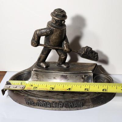 The Iron Fireman Cast Metal Trinket tray Ashtray by A. C. Rehberger Chicago
