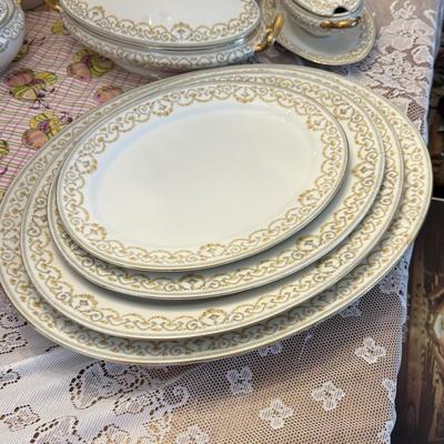 LOT 157D: HUGE Set of Elite Works Limoges France China - over