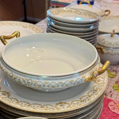 LOT 157D: HUGE Set of Elite Works Limoges France China - over