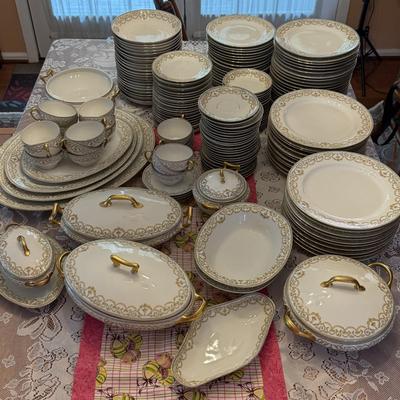 LOT 157D: HUGE Set of Elite Works Limoges France China - over