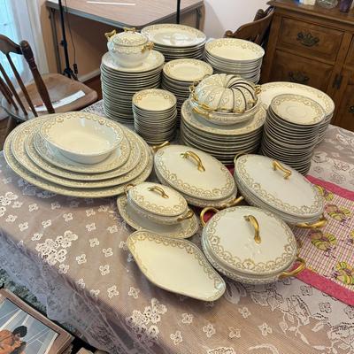 LOT 157D: HUGE Set of Elite Works Limoges France China - over