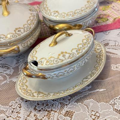 LOT 157D: HUGE Set of Elite Works Limoges France China - over