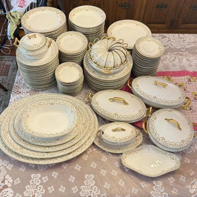 LOT 157D: HUGE Set of Elite Works Limoges France China - over