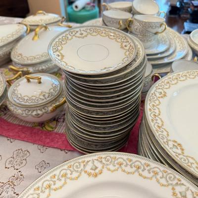 LOT 157D: HUGE Set of Elite Works Limoges France China - over