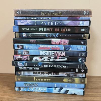 LOT 158D: DVD Collection: I, Robot, Superman Returns, Pearl Harbor & More