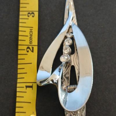 Boho Beaded Bracelet & Rhinestone Calla Lily Barrette – Jewelry Lot