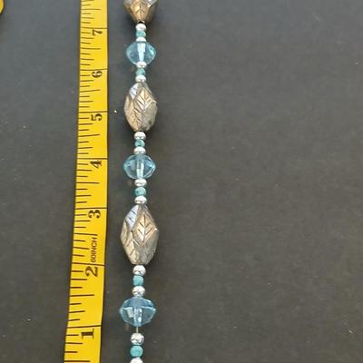 3 Fashion Bracelets – Mixed Beads & Gunmetal Dangles
