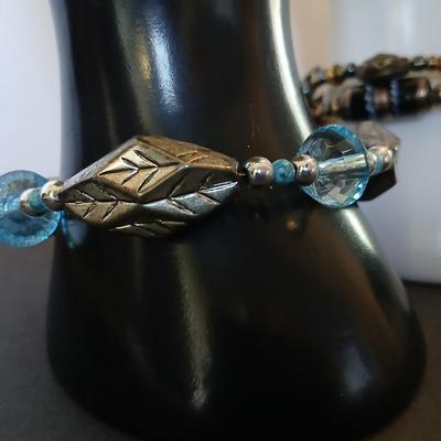 3 Fashion Bracelets – Mixed Beads & Gunmetal Dangles