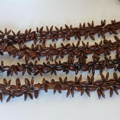 Boho Hippie Jewelry Lot – Wood, Seed, Shell & Glass Beads