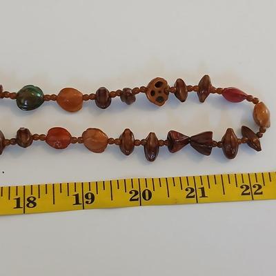 Boho Hippie Jewelry Lot – Wood, Seed, Shell & Glass Beads