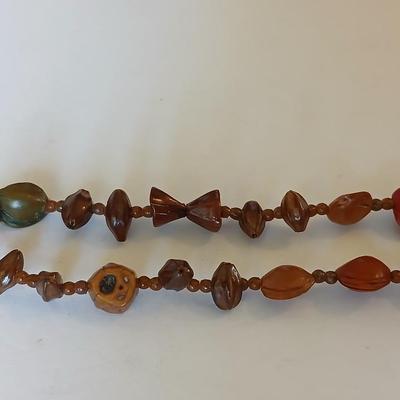 Boho Hippie Jewelry Lot – Wood, Seed, Shell & Glass Beads
